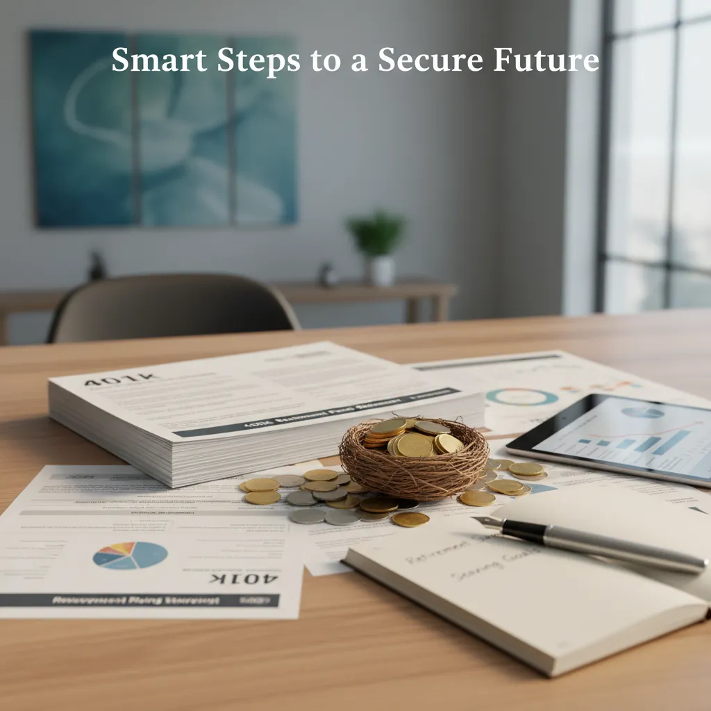 Retirement account documents representing 401k inheritance