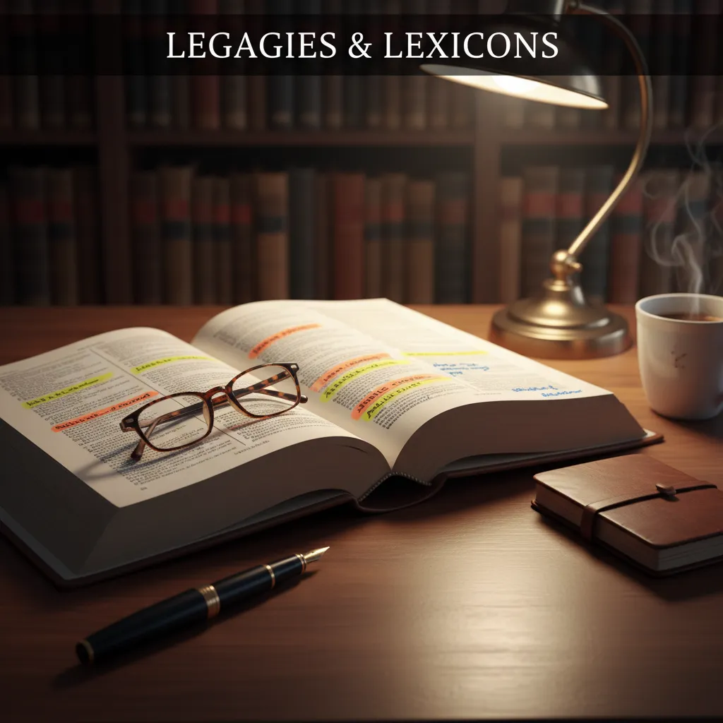 Dictionary pages representing legal terminology